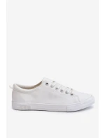 Dámské hladké nízké tenisky Big Star model 21608589 Bílé - Big Star Shoes