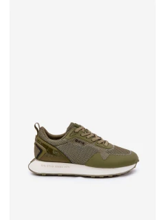 Sneakersy Męskie Na Platformie Big Star RR174360 Hi-Poly System Khaki