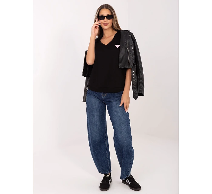 Bluzka RV BZ model 22072951 czarny - FPrice Bluzka RV BZ model 22072951 czarny - FPrice