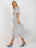 Dámske šaty LK SK 508963 1.38 Biela s čiernou - Lakerta