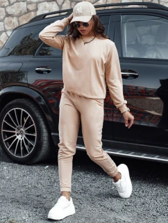 MILIAN tmavě béžová dámská tepláková souprava model 21980523 - Dstreet