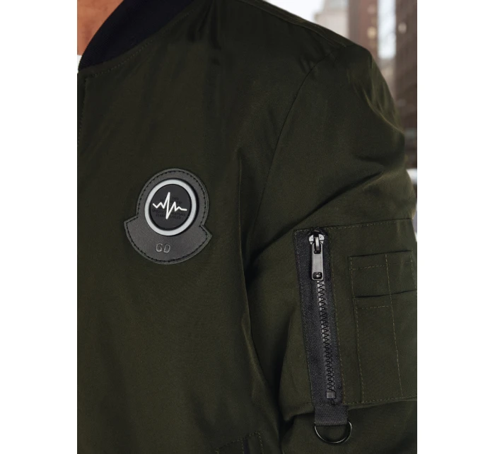 Pánska prechodná bunda bomber zelená FashionStreet TX5018