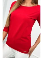 Blúzka ležérna červená