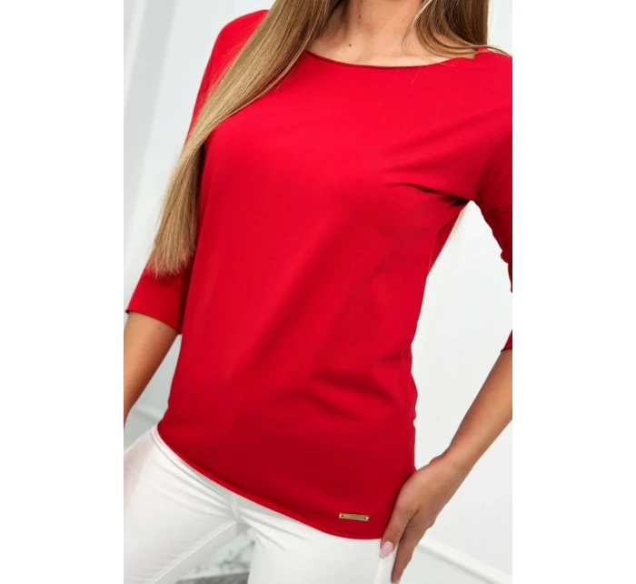 Blúzka ležérna červená