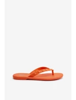 Ploché Sandály Dámské  Oranžové model 21661917 - Zaxy