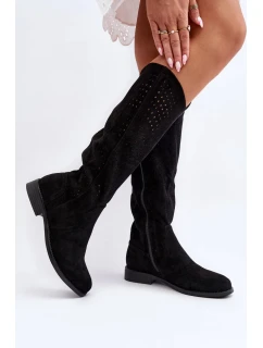 Šnurovacie topánky HY66-150 192098 black - Krok vo veľkom štýle