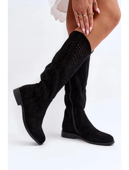 Šnurovacie topánky HY66-150 192098 black - Krok vo veľkom štýle