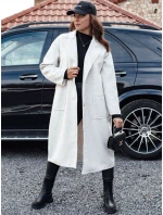 Dámský oversize kabát dlouhý béžový Dstreet model 21981924 - FashionStreet