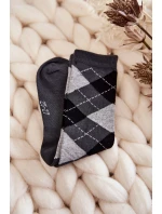 Młodzieżowe Wysokie Skarpety W Kratę 5-Pak Multikolor