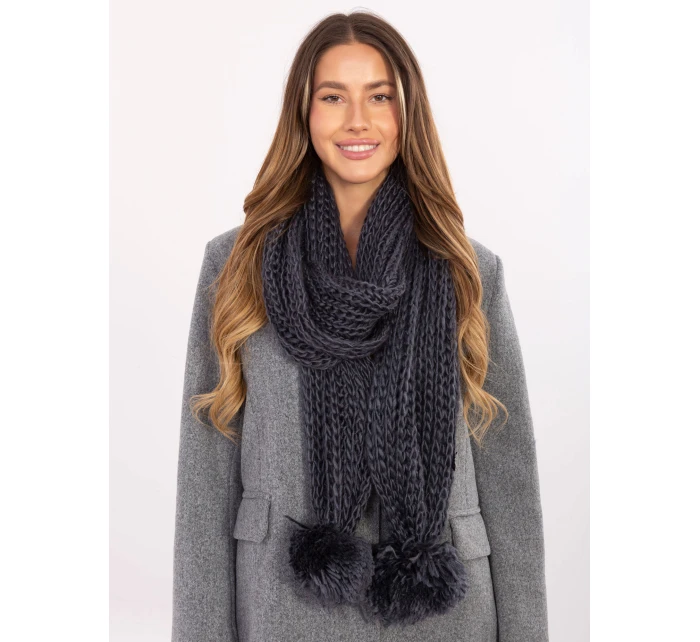 Šál AT SZ S 2203.87 tmavo šedý Šál AT SZ S 2203.87 tmavo šedý
