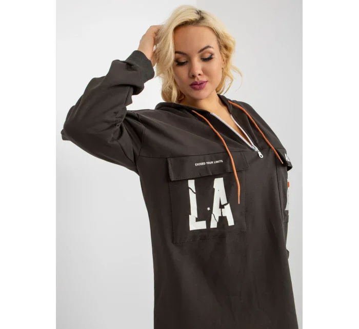 Mikina RV BL 8258.34 tmavá khaki