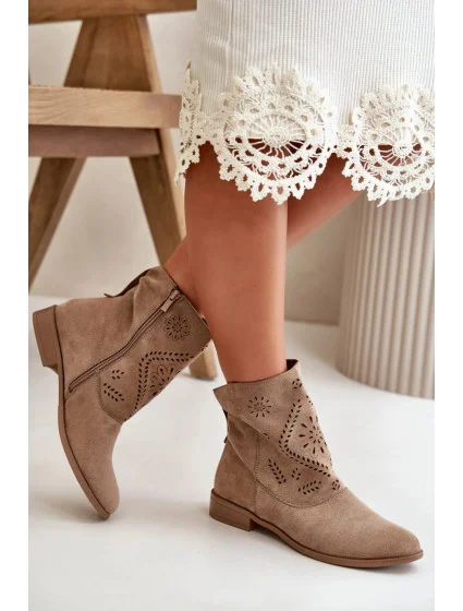 Topánky MAM65 beige - Krok vo veľkom štýle