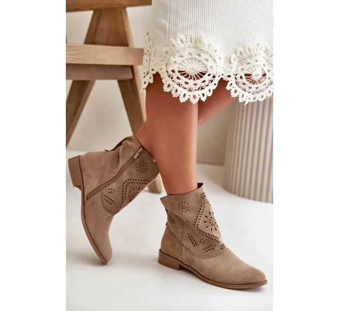 Topánky MAM65 beige - Krok vo veľkom štýle