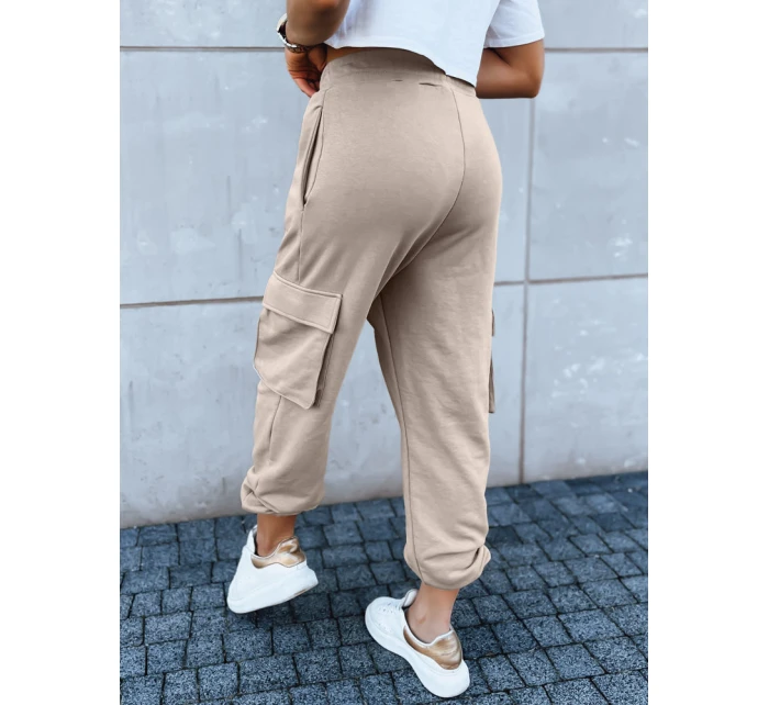 Dámske tepláky BAGGY beige FashionStreet UY1607