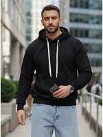 Pánska klokanka s kapucňou čierna FashionStreet BX5952
