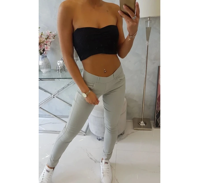 Nohavice v džínsovej šedej farbe Nohavice v džínsovej šedej farbe