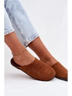 Dámské ploché sandály z eko semiše Camel Veronelle Dámské ploché sandály z eko semiše Camel Veronelle