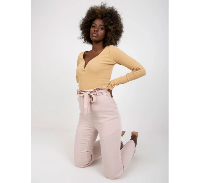 Kalhoty EM SP model 17404318 světle růžová - FPrice Kalhoty EM SP model 17404318 světle růžová - FPrice