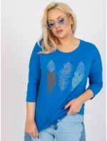 Bluzka RV BZ model 21127014 ciemny niebieski - FPrice Bluzka RV BZ model 21127014 ciemny niebieski - FPrice