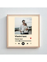 Personalizovaný magický fotorámik – štvorcový 20x20 – hudobný prehrávač Personalizovaný magický fotorámik – štvorcový 20x20 – hudobný prehrávač