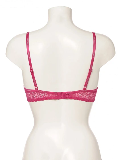 Dámská podprsenka tmavě růžová model 17995335 - Calvin Klein Dámská podprsenka tmavě růžová model 17995335 - Calvin Klein