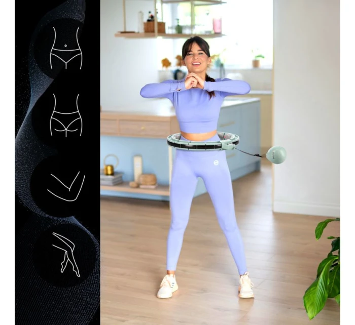 Hula Hop HMS HHM13 s magnetmi, závažím a zeleným počítadlom Hula Hop HMS HHM13 s magnetmi, závažím a zeleným počítadlom