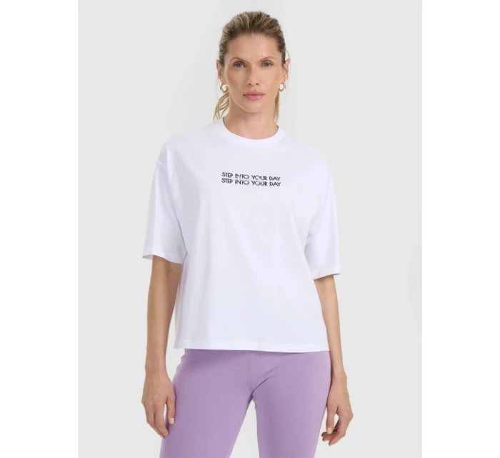 Dámské tričko oversize s potiskem model 21736491 dámské - 4F Dámské tričko oversize s potiskem model 21736491 dámské - 4F