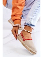 Materiałowe Espadryle Wsuwane Big Star JJ274879 Beżowe