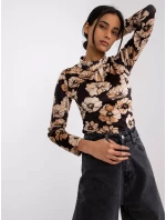 Blúzka DHJ BZ 6291.56P čierna a béžová Blúzka DHJ BZ 6291.56P čierna a béžová