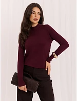 Sweter IR SW model 22401070 bordowy - FPrice Sweter IR SW model 22401070 bordowy - FPrice