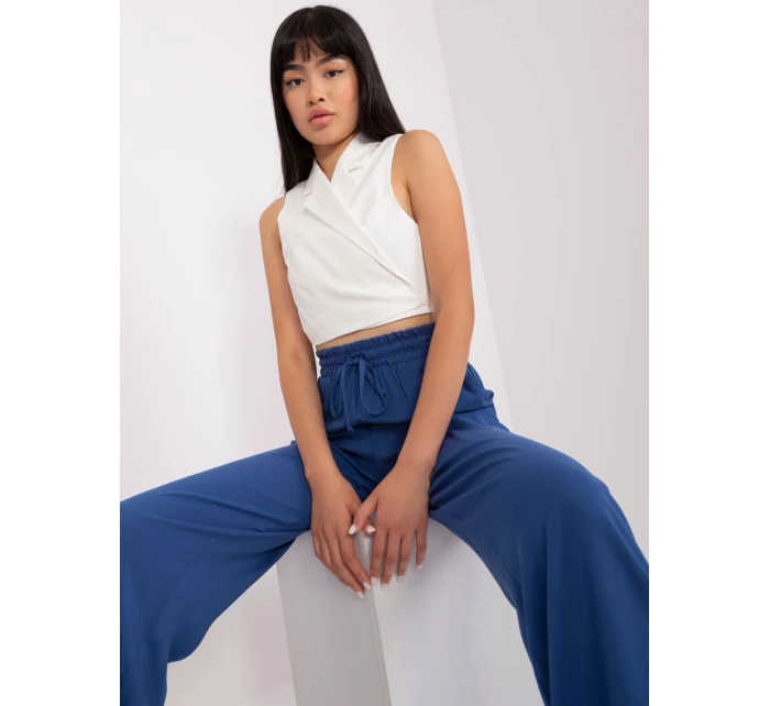 Spodnie LK SP model 18741290 ciemny niebieski - FPrice Spodnie LK SP model 18741290 ciemny niebieski - FPrice