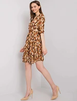 Dámske šaty DHJ SK 11332.67P Brown mix farieb - FPrice