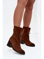 Topánky na podpätku model 220703 Step in style