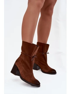 Topánky na podpätku model 220703 Step in style