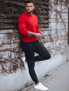 FashionStreet pánska červeno-čierna tepláková súprava AX0739