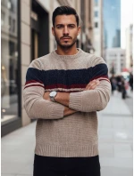 Pánsky hnedý sveter FashionStreet WX2243z