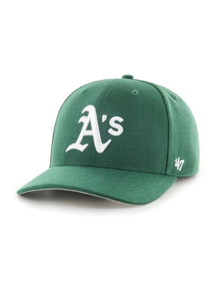 Značka `47 Oakland Athletics Tmavo zelená Cold Zone Baseball Cap B-CLZOE18WBP-DGB Značka `47 Oakland Athletics Tmavo zelená Cold Zone Baseball Cap B-CLZOE18WBP-DGB