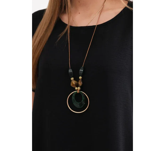 Šaty s vreckami a príveskom Čierne