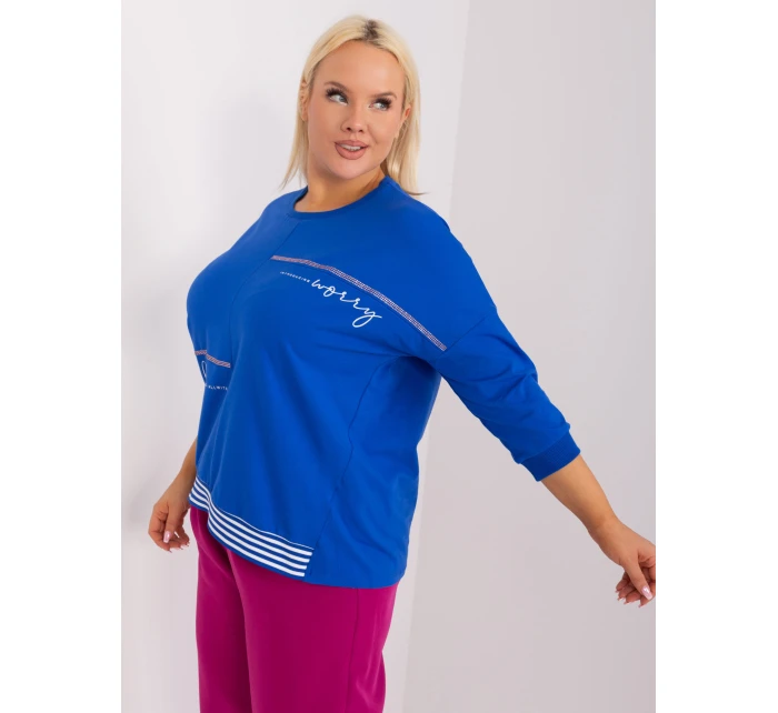 Blúzka RV BZ 9446.39 kobaltovo modrá Blúzka RV BZ 9446.39 kobaltovo modrá