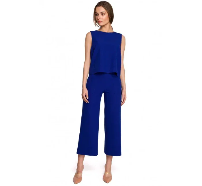 S257 Blúzka bez rukávov - béžová