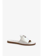 Elegantné dámske lesklé papuče s ornamentom S.Barski Silver