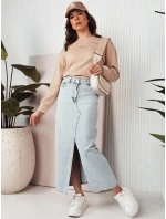 Modrá džínsová sukňa VIRTON FashionStreet CY0441 Modrá džínsová sukňa VIRTON FashionStreet CY0441