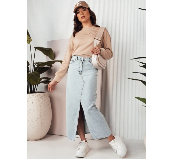 Modrá džínsová sukňa VIRTON FashionStreet CY0441 Modrá džínsová sukňa VIRTON FashionStreet CY0441