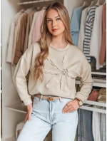Dámská oversize halenka s květinou light beige Dstreet model 21986564 - FashionStreet