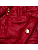 Dámska kožušinová vesta S'West Red (B8252-404)