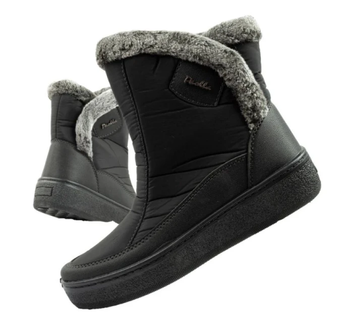 Easy Way zimní boty sněhule dámské zateplené módní zip dámské