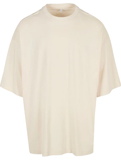 Build your Brand BY 193 Pánske tričko oversize „Huge Tee“ 56.0193 biela piesková