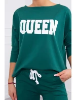 Tlačená súprava Queen tmavozelená Tlačená súprava Queen tmavozelená