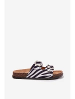 Dámské Pantofle S Přezkami Zebra model 21699054 - Boto Dámské Pantofle S Přezkami Zebra model 21699054 - Boto