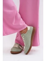 Dámské tenisky z eko semiše zelené model 22027738 - EVENTO